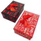 Коробка подарочная SY прямоугольная Love 21*14*8см 2вида микс 2316-71-M
