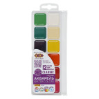 Краски акварельные 12 цв. ZiBi Classic пласт/уп б/к ZB.6584