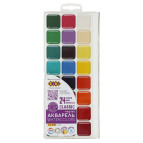 Краски акварельные 24 цв. ZiBi Classic пласт/уп б/к ZB.6587