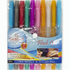 Ручки гелевые Radius набор 10шт Flash Gel