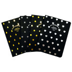 Блокнот А6 32л. Лидер 50-22С Happy (черные страницы)