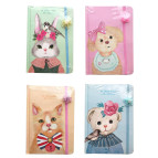 Блокнот А5 80л. ЛИДЕР Зверята, с резинкой 1048/2017-10