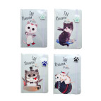 Блокнот А5 80л. ЛИДЕР Королевство котов, с резинкой 1046/2017-10