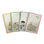 Тетрадь на спирали А5 48л. пластиковая обложка Лидер my Cat 77616 в клетку