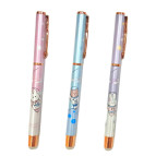 Ручка перьевая ЛИДЕР Заяц закрытое перо, капсула с чернилом что стирается, ассорти 2573М