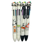 Ручка шариковая с насадкой 6-ти цветная Aodemei Панда ассорти ADM-15168