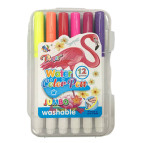 Фломастеры 12цв. Tongdi 8502-12 наконечник кисть