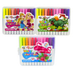 Фломастеры 24 цветов Tongdi 8502-24 наконечник кисточка