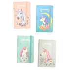 Блокнот А6 (9*14см) 80л. ЛИДЕР с резинкой в клетку 3782-10L Unicorn