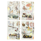 Блокнот А5 80л. ЛИДЕР с резинкой 5703-1 Ретро