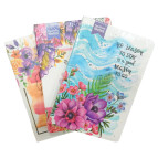 Блокнот А5 80л. ЛИДЕР Цветы и надписи с резинкой 1814-10/707-6