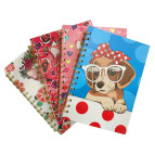 Тетрадь на спирали А5 80л. ТВП обложка Лидер Собака 1813-11 в клетку