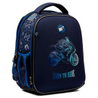 Рюкзак (ранец) школьный каркасный Yes 559368 H-100 Born to Ride 35*28*15см