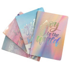 Блокнот А5 96л. ЛИДЕР Надписи с резинкой влинию А5-9142