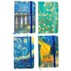 Блокнот А6 (9*14см) 80л. ЛИДЕР с резинкой 5702-22 Van Gogh