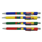 Ручка шариковая Vinson Smooth writing 106 автоматическая, пишет синим, корпус ассорти