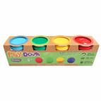 Масса для лепки в баночках Play Dough 4цв. по 86гр. №8711