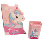 Ограничитель для книг металлический со стаканом для ручек №6888-001 Единорог