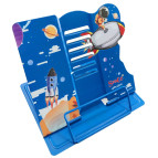 Подставка для книг металлическая сплошная ООПТ 21*22,5см Space Universe 2211