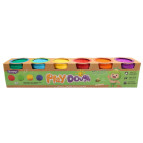 Масса для лепки в баночках Play Dough/Josef Otten 6цв. по 86гр. №8712