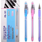 Ручка шариковая PIANO PB-121 пишет синим, корпус ассорти