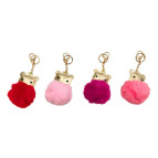 Брелок мягкий плюшевый Мышка 10см мех, ассорти №CD-75