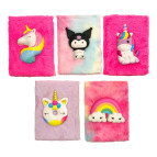 Блокнот со Сквиш Микс А5 80л Пушистый, мех, ассорти СК-М-001