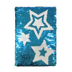 Блокнот А5 80л. ООПТ с пайетками Звезды, в клетку, цвет ассорти №5133