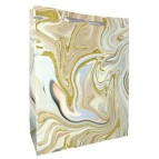 Пакет подарочный бумажный 25*32*11см ООПТ Срез камня с глиттером 8358-M