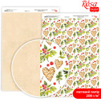 Бумага для дизайна Rosa Talent А4 200г/м матовая двухсторонняя Holiday Time-4 5318076