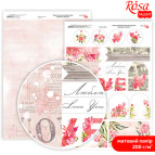 Бумага для дизайна Rosa Talent А4 200г/м матовая двухсторонняя Love Mood-2 5318082