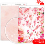 Бумага для дизайна Rosa Talent А4 200г/м матовая двухсторонняя Love Mood-4 5318084