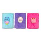 Блокнот со Сквиш Котик А5 80л Пушистый, мех, ассорти СК-М-012