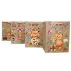 Пакет подарочный бумажный 18*23*10см ООПТ Мишка Тедди 943-S