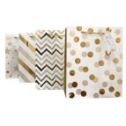 Пакет подарочный бумажный 18*23*10см ООПТ Круги, Звездочки 619-S