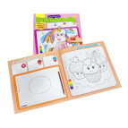 Раскраска 23*23см Апельсин 6л. Многоразовая рисовалочка, Для девочек РМ-54-01