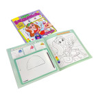 Раскраска 23*23см Апельсин 6л. Многоразоваярисовалочка, Модные штучки РМ-54-03