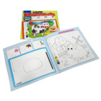 Раскраска 23*23см Апельсин 6л. Многоразоваярисовалочка, На ферме РМ-54-02