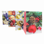 Пакет подарочный бумажный 35*25*12см Новогодний 001-M