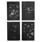 Блокнот А5 36л. Лидер черные страницы А5-056 Космос