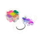 Набор для плетения резинками Rainbow Loom Band 1500шт. + инструменты Цветок 2201-3