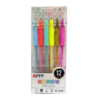 Ручка гелевая Aodemei набор 12шт High-light GP-2948-12