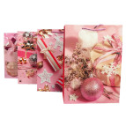 Пакет подарочный бумажный 26*32*10см Новогодний 5888-M