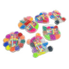 Набор для плетения резинками Rainbow Loom Bands 550шт. + крючок + рогатка, ассорти PJ-**