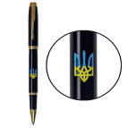 Ручка роллерная Parker 22022_T0016u IM 17 Black GT Тризуб син.-желт.