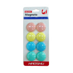 Магниты Д3см 8шт Haoshu цветные пастель 3008/13170