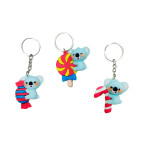 Брелок резиновый Коала с конфетой 5см, ассорти №701-8