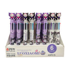 Шариковая авторучка 6-ти цветная Aodemei Куроми Kuromi ассорти ADM-15248