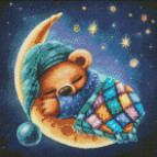 Алмазная живопись мозаика по номерам на холсте - 40*40см Идейка АМО7567 Уютный сон