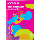 Бумага цветная детская А4 неон KITE мод 252 Fantasy K22-252-2